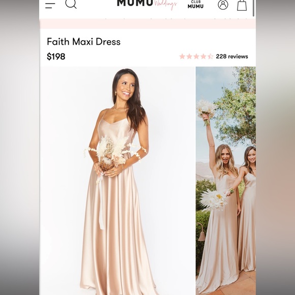 Show Me Your MuMu Dresses & Skirts - Show Me Your Mumu champagne bridesmaids dress